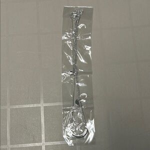 Silvertone Triple-Layer Necklace with Swarovski Crystals